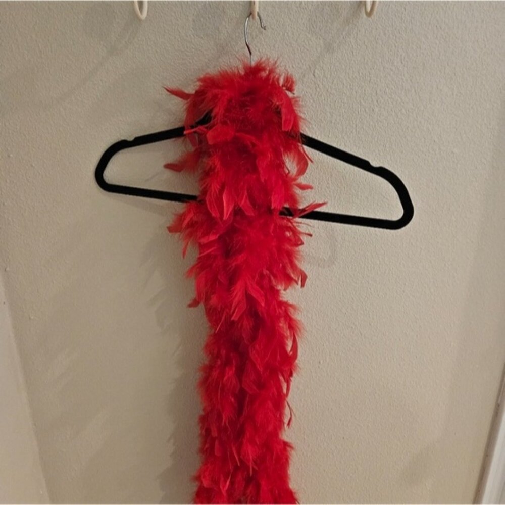 Red Feather Boa